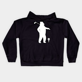 Golf Bear Lover Gift for Golf Prayer Looking For Whole In One Funny Kids Hoodie